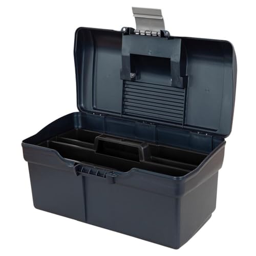 Mallette de rangement enfant bleue avec organiseur interne amovible