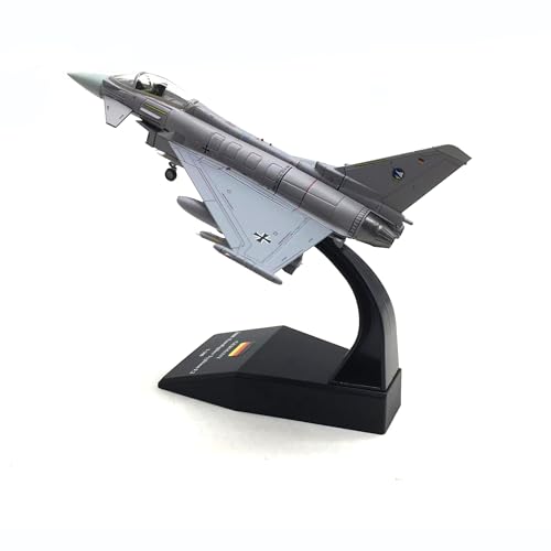 Enatuhter 1/100 Scale Model Aircraft EF2000 Air Force Simulation Alloy Fighter Jet Model Plane Military Airplane Models for Adults
