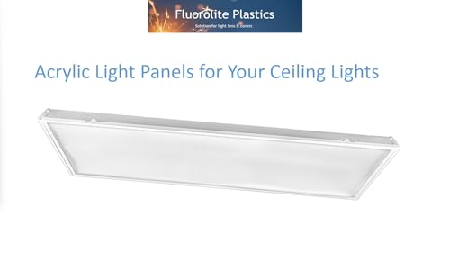 Clear Acrylic Prismatic Ceiling Lighting Panels | CUSTOM SIZE | 8 PACK| Heavy Duty | 0.125