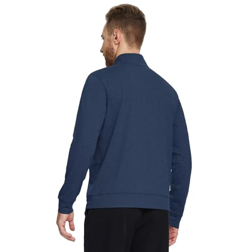 M MAELREG Quarter Zip Pullover Men Moisture Wicking Performance Heather Midlayer Golf 1/4 Zip Pullover Mens Sweatshirt4