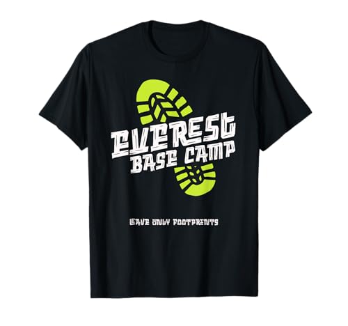 Best Boots for Everest Base Camp Trek: Ultimate Guide 12 Everest Base Camp Trek Boot Nepal Leave Only Footprints T-Shirt