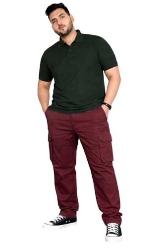 Image of INKKR Men Plus Size Cargo Pants || Plus Cargo Pants Cotton || 2XL-6XL