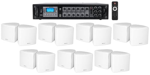 Rockville Commercial 6-Zone Bluetooth Amp+14 3.5