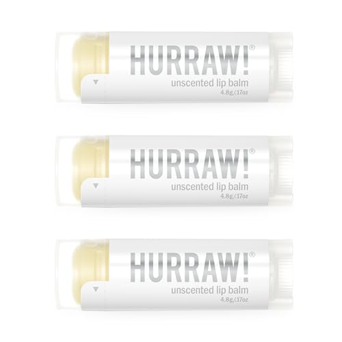 Hurraw Unscented Lip Balm 3 Pack