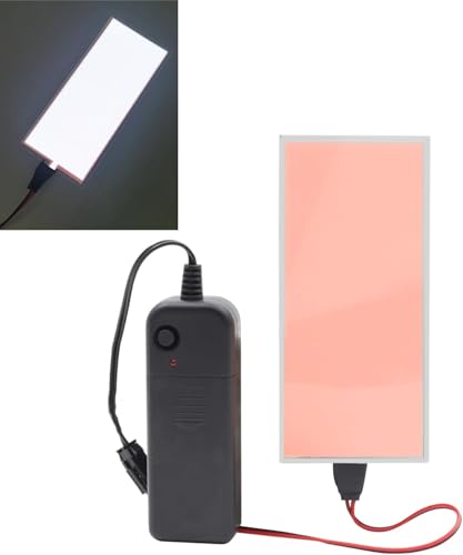 Image of Electroluminescent EL Panel Light, DIY EL Light Cuttable Paper for Decoration /Cosplay /Funny Birthday Parties /Horror Theme Parties /Pumpkinhead (1, Beige)