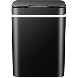 Cubo Basura Xiaomi Comprar EUNEWR Papelera automática con sensor de movimiento infrarrojo sin contacto, 12 L (negro)