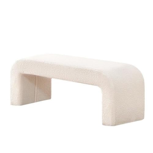 Taburete almacenamiento extremo de la cama para organizar dormitorios pequeños 2