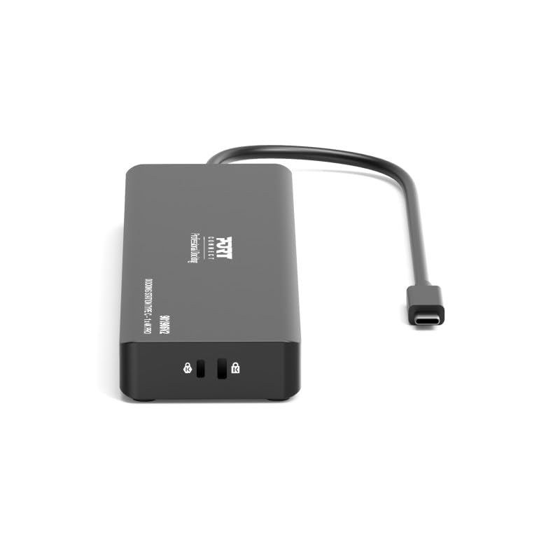 Docking Station Type C Port Connect 901906v2 negro Hub USB C 10000 Mbit/s 4K 7