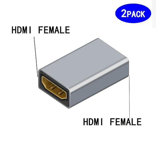 Adaptador HDMI hembra a hembra 2 unidades miniatura 2