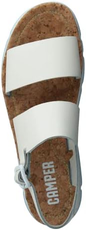 Camper Women's Oruga Sandal Flat, Beige, 9 | Image 5