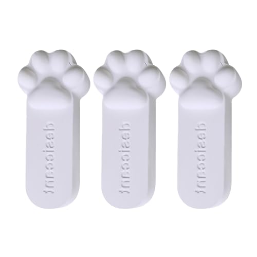 yakermur Varilla de secado - Absorbe la humedad para golosinas de gato - 3 unidades de varillas de secado de tierra de diatomeas para el secado y almacenamiento de alimentos para animales para uso en