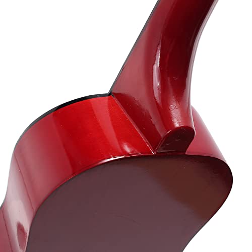 Ukulélé en bois de tilleul à 6 cordes de 58,4 cm avec étui pour ukulélé, musique classique (rose) - Les Beatles, Paul McCartney, John Lennon, RIngo Starr, George Harrison Ukulélé en bois de tilleul à 6 cordes de 58,4 cm avec étui pour ukulélé, musique classique (rose) – Image 5
