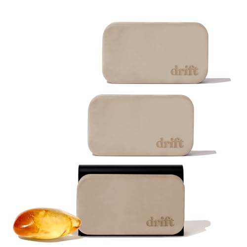 Image of Drift Car Air Freshener - Stone Air Freshener - Car Odor Eliminator - Amber 3 Pack Starter Kit - CLIP INCLUDED - Amber 3 Pack