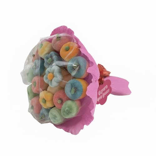 Ramo Mediano De Chuches Sin Gluten Regalo Original Infantil Fiesta Cumpleaños Comunión Boda Detalle Para Niñas Adolescentes Madres Abuelas Sorpresa Colorida Dulce Idea Creativa