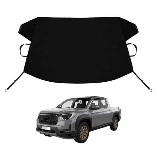 Image of Ridgeline Custom Windshield Cover for Ice and Snow for Hon-da Ridgeline Windshield Snow Cover 600D Shade Blocks Winter Frost Hail Protector Car Accessories