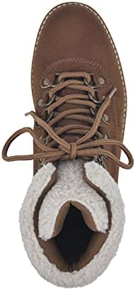 WHITE MOUNTAIN Shoes Cozy Women's Lace-up Hiker Bootie, Tobacco/Fabric, 9.5 M | Image 3