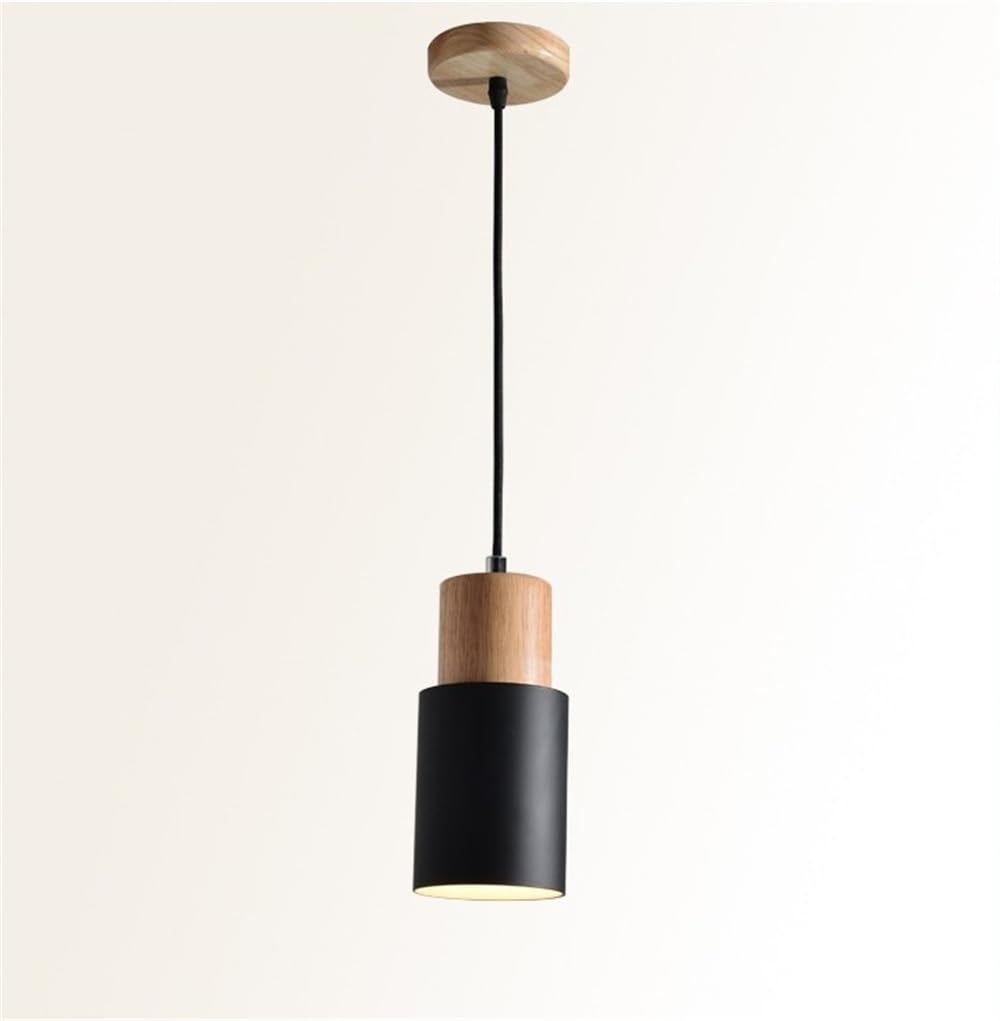 E27 Retro Chandelier Pendant Light Fixture Antique Wood Ceiling Lamp Industrial Lighting LED Pendant Lamp Aluminum Retro Ceiling