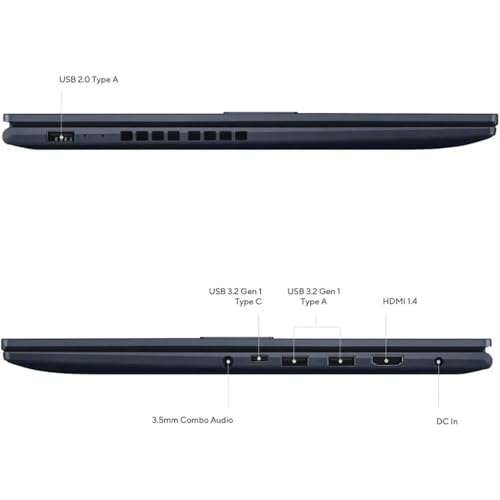 Image of ASUS Vivobook 15 Touchscreen & Fingerprint Laptop 15.6 Inch Full HD Display Intel Core i7-1355U 13th Gen 16GB DDR4 RAM 1TB PCIe SSD Windows 11 Home Backlit Keyboard WiFi 6 Bluetooth 5.3 Quiet Blue