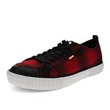 Levi's Men's Casual Sneaker, Black/Red, 13