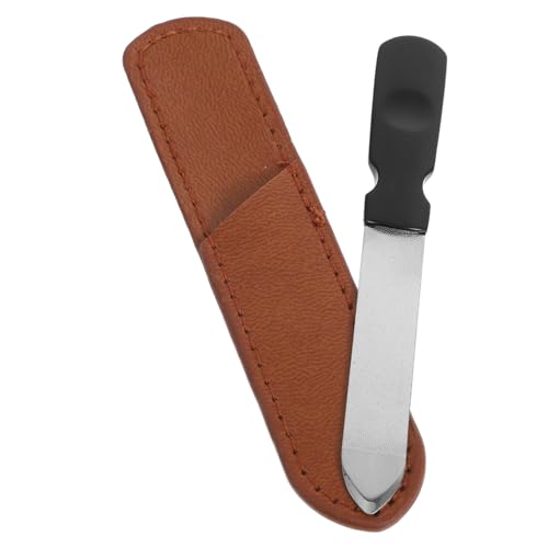 FOMIYES 1 セット 爪やすり 爪切りファイル 爪ファイル 爪切り道具 ネイルマニ ツール ネイルバッファ 足の爪用のネイルファイル ネイルサロン用品 puレザーケース