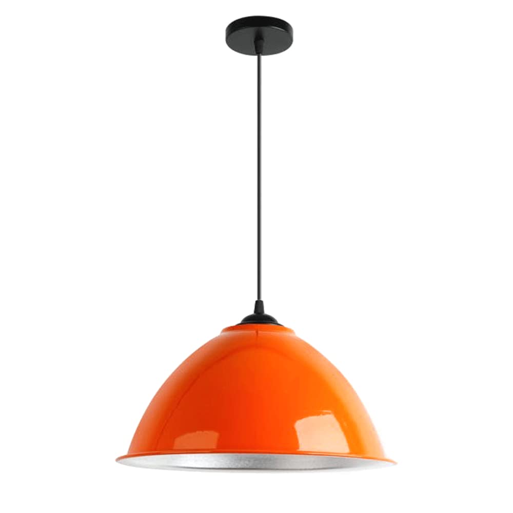 Paralume Lucido Macaron - Lampadario in Metallo Colorato Lampade A Sospensione E27 Regolabili per Interni da Ristorante Apparecchi Illuminazione A Soffitto in Ferro Artistico sopra La Sala da