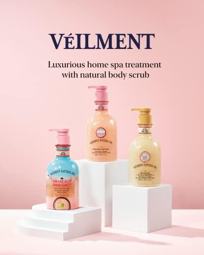 NATURAL SPA DEAD SEA SALT 2-in-1 BODY WASH & BODY SCRUB(13.53fl.oz) - Natural Exfoliating Salt Scrub for Deep Cleansing - Effective on Scars & Wrinkles - Moisturize Skin Polishes