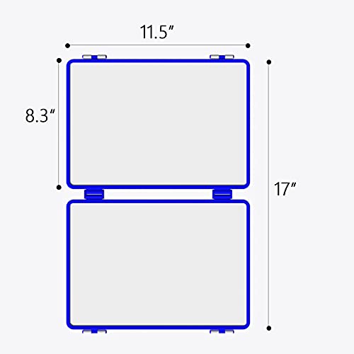 Magnetic Small Dry Erase White Board, 4 Writing Sides Desktop Whiteboard Small White Board For Kids, 11.5X17” Foldable Whiteboard For School Office Desk #TOP3