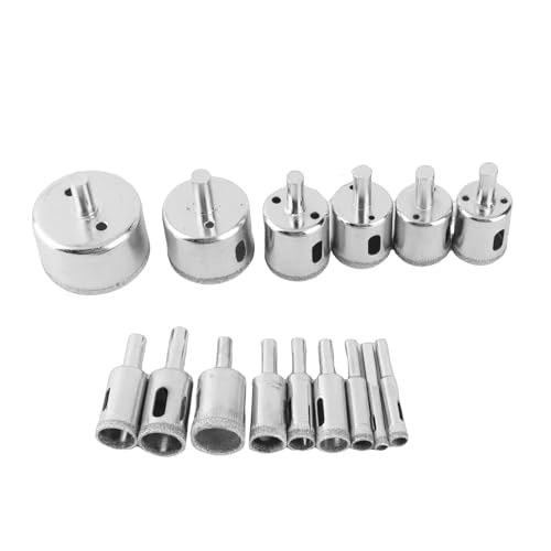 Kit de brocas sierra de corona de diamante 15 piezas miniatura 1