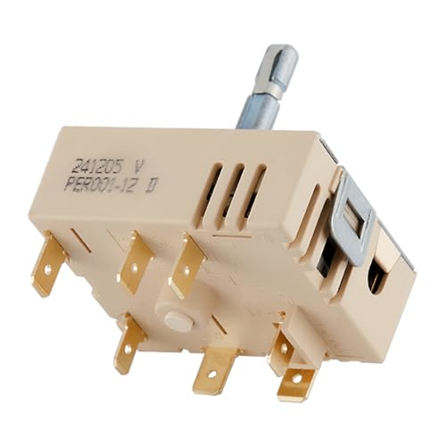 DG44-01006B Dual Burner Infinite Switch - Compatible with Samsung Range/Oven Surface Element Control Fits Samsung NE59J7750WS NE58K9850WS NE59M4310SS (Replacement Part) PER001-12D