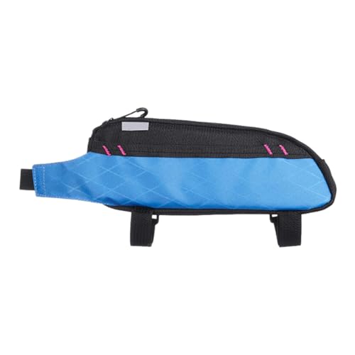 Colaxi Bike Top Tube Bag Bicycle Front Frame Bag Waterproof Stable Easy to Install, Portable, Bike Pouch Cycling Accessory, Black Blue