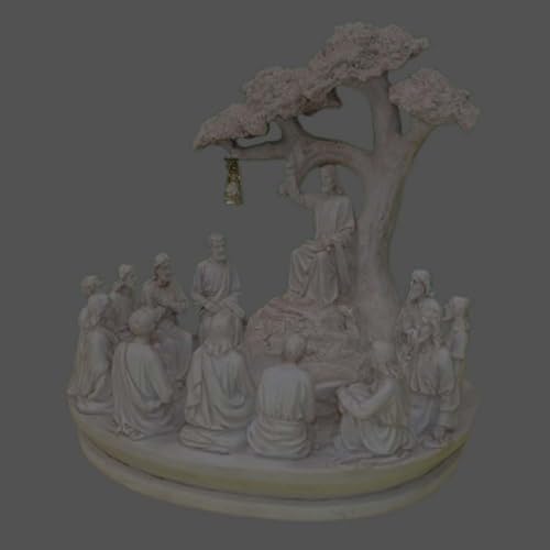 Image of DDSS Jesus and 12 Apostoles Poly Marble Sermon on The Mountain Statue (Model AZ-198) Decorative Idols and Figurines for Home Decor, Interior Decoration