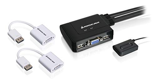 Image of IOGEAR 2-Port VGA and DisplayPort KVM Switch Kit GCS22DPKIT