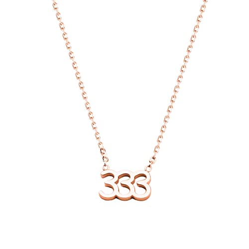 Dainty Angel Devil Number Necklace Numerology Jewelry Birthday Gift