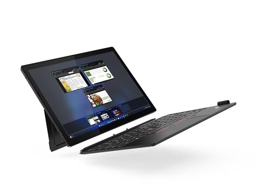 Image of Lenovo ThinkPad X12 Gen 2 Detachable with Intel Core Ultra 7 164U vPro Processor,32 GB LPDDR5X-6400MHz RAM, 12.3 inch FHD+(1920 x 1280), IPS Touchscreen Display, 512GB SSD, Folio KYB, Pen, and Win 11 Pro