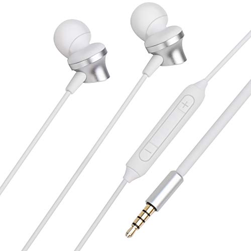 Earbuds Earphones, Wired Headphones with Microphone, Noise Isolating Earphones Hands-Free Control, Compatible with iPhone/iPod/iPad/MP3/Android and Most 3.5mm Jack Devices