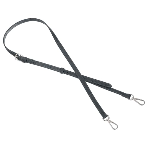 Image of uxcell Leather Bag Strap Replacement Adjustable Crossbody Bag Straps Conversion for Shoulder Bag Handbag Purse, Gray, Silver Buckle