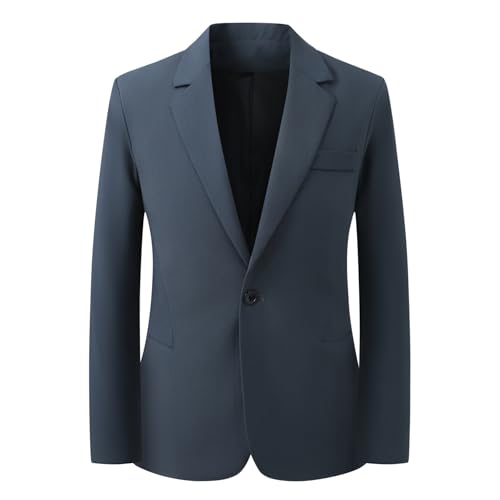Blazer homme regular fit veste de costume décontractée révers cran souple