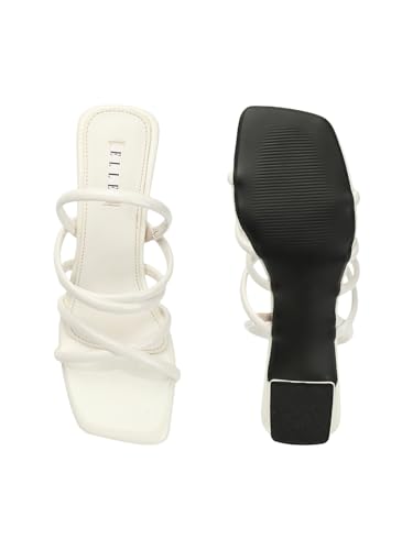 Image of ELLE Women's Strappy Block Heel Slingback Fashion Sandals