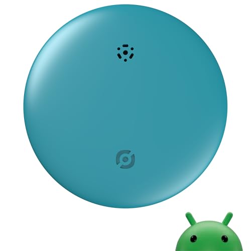 Android Air Tags Smart Bluetooth Tracker with Google Find My Device, 2025 Smart Tag Key Finder GPS Item Locator for Keys, Bags, Luggage,Pets, Wallet, IP67 Waterproof, Replaceable Battery, Blue