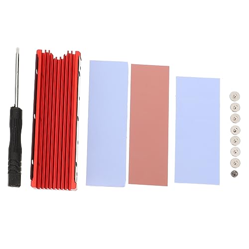LAPYAPPE 1 Set Heat Sink Radiator for Cooling Cooler Fin Heating Sink Computer Accessory Copper Red