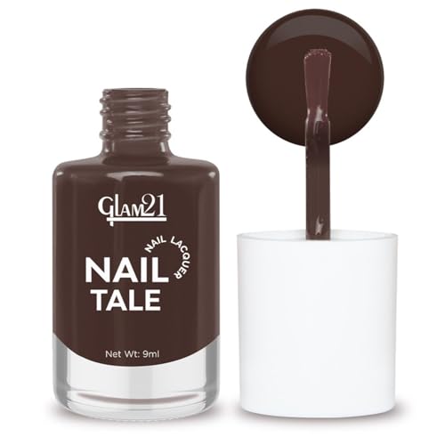 Image of Glam21 Nail Tale Nail Polish | Glossy Gel Finish | Rich Pigmentation | Chip Free | Quick Drying Formula | Long Lasting Nail Polish for Women | 9ml | Shade-13