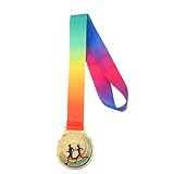 ULDIGI con Diseño Inspirado en Maratón para Competiciones Deportivas de Aleación de Zinc Dorado y para Cuello, Resistentes Brillo Duradero para al Aire Libre