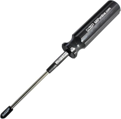 MIP Metric Hex Screw Driver RC Tools Kit Hexagon Screwdriver for Traxxas Arrma Axial Losi Redcat RC Quadcopter Helicopter FPV Racing Drone Models (3.0mm - Black Edition)