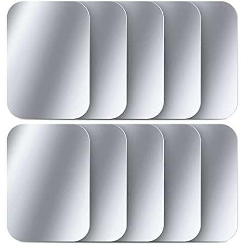 Metal Plate for Magnetic Phone Car Holder 50 Pack, WONLIVE Adhesive Metal Mount Plate for Automobile Phone Magnet Sticker Cover