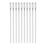 QUARKZMAN 10Pcs Aiguilles d'Ameublement de 2,95 pouces avec un Gros Chas en Acier Inoxydab...