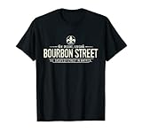 Bourbon Street New Orleans Louisiana Distressed T-Shirt