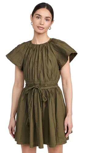 Ulla Johnson Women's Jessa Dress, Olive, Green, 14 at Amazon