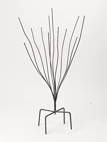 Gardener's Supply Company Classic Glass Bottle Tree Bush | Colorful Garden Decorative Bottle Holder & Outdoor Decor | Sturdy Powder Coated Steel Frame & Holds 12 Glass Bottles - (36" H)