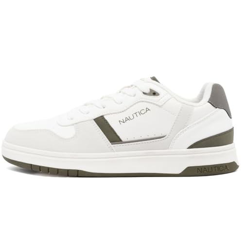 Image of Nautica Men's Casual Lace-Up Sneakers - Classic Low-Top Tennis Fashion Sneakers