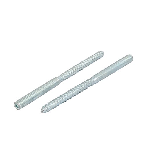 Image of uxcell M6x90mm Carbon Steel Zinc Plated Torx Head Self-Tapping Hanger Bolt 12pcs